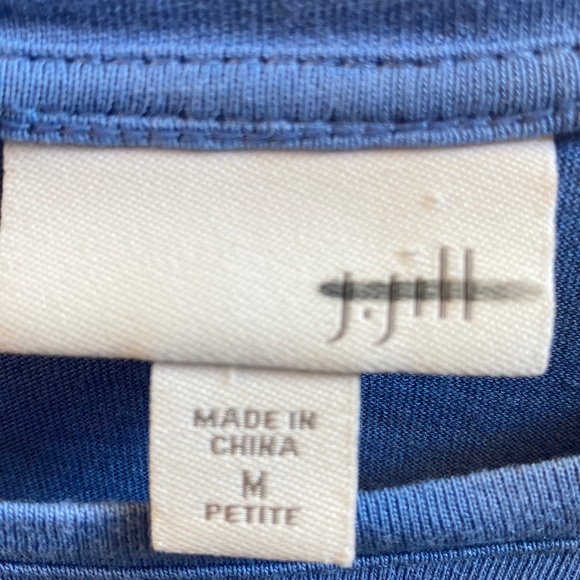 J.Jill blue long sleeve T-shirt - Picture 2 of 3